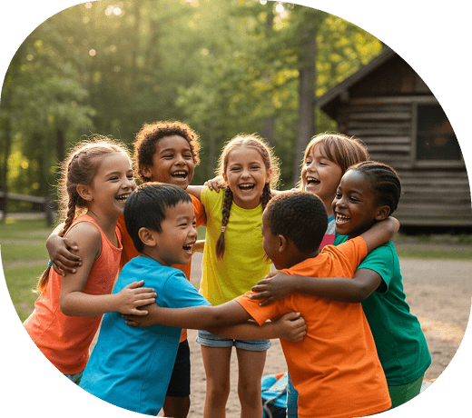 Kids laughing during a Funatic activity